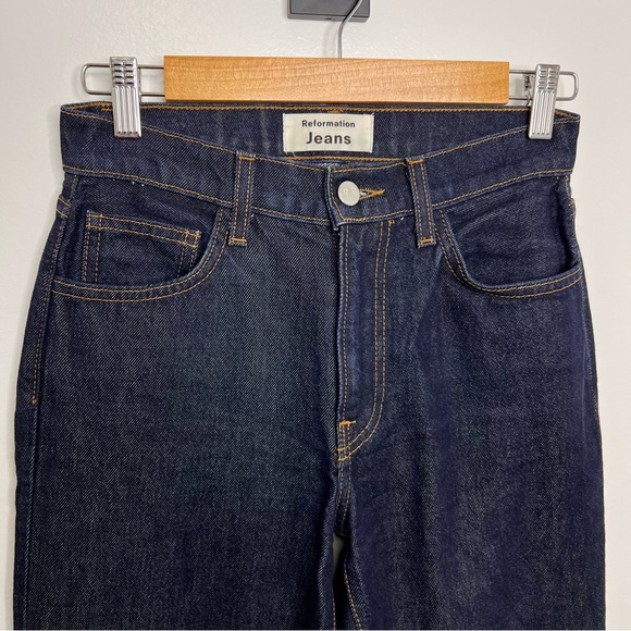 REFORMATION Julia High Waist Sydney Destroyed Cigarette Jeans - Picture 2 of 5